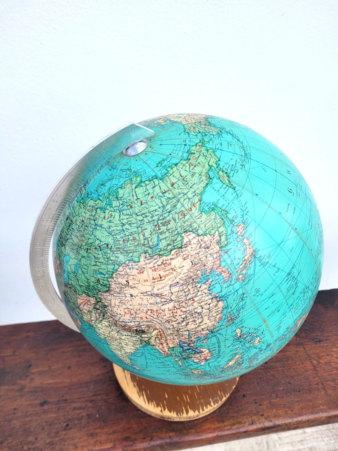 Globe Mappemonde Vintage JRO Globus Munich Coucou Retro