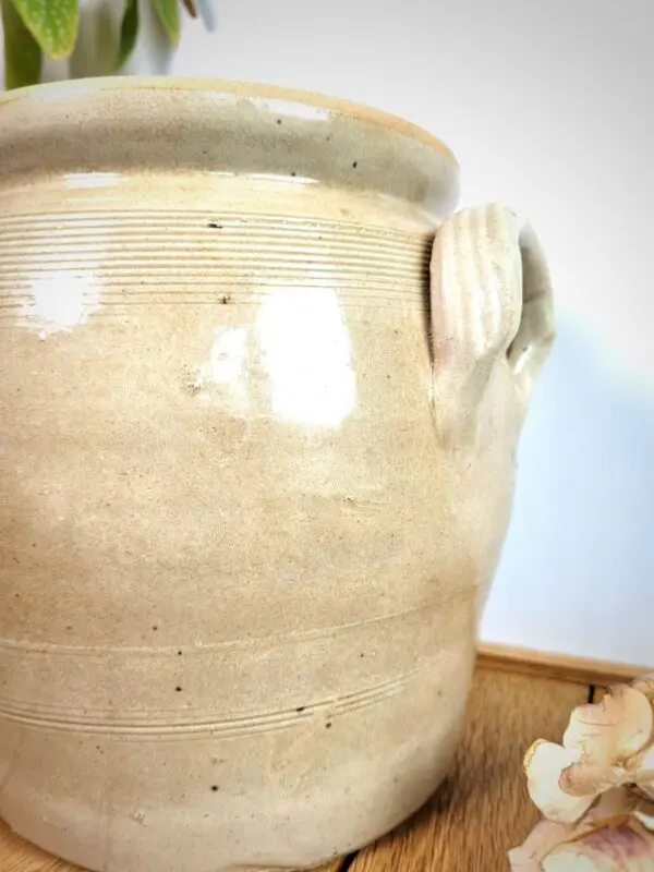 Ancien pot terre cuite grès – Image 3