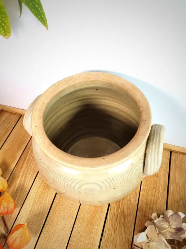 Ancien pot terre cuite grès – Image 4