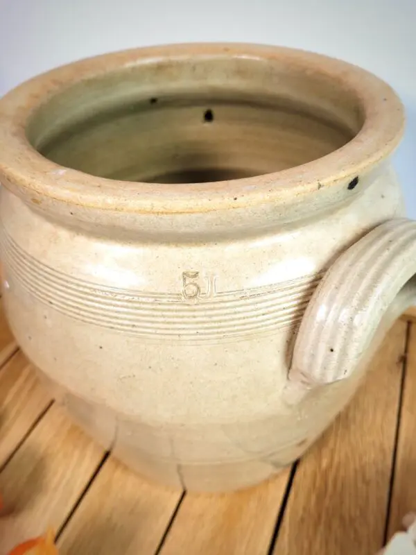 Ancien pot terre cuite grès – Image 5