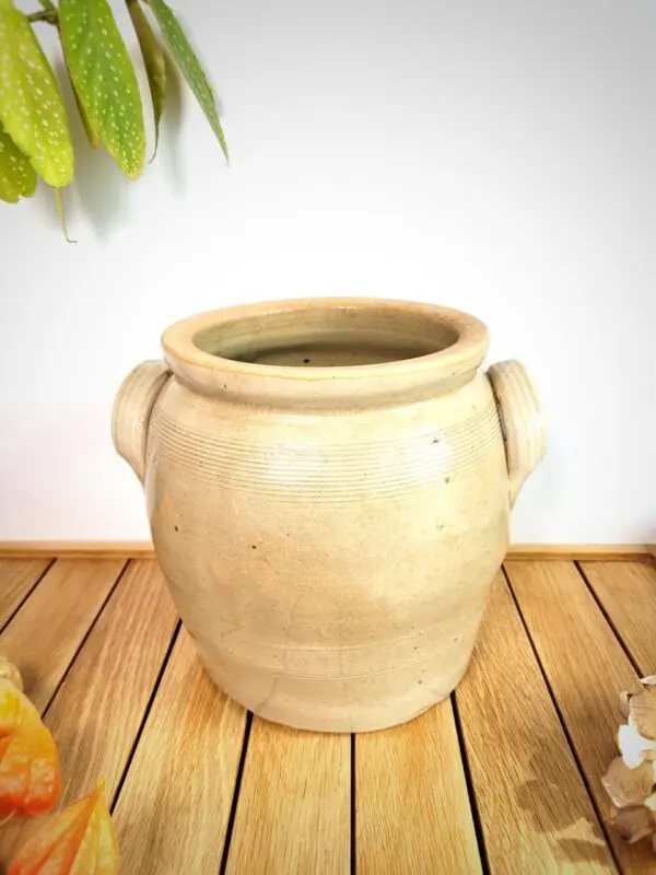 Ancien pot terre cuite grès – Image 2