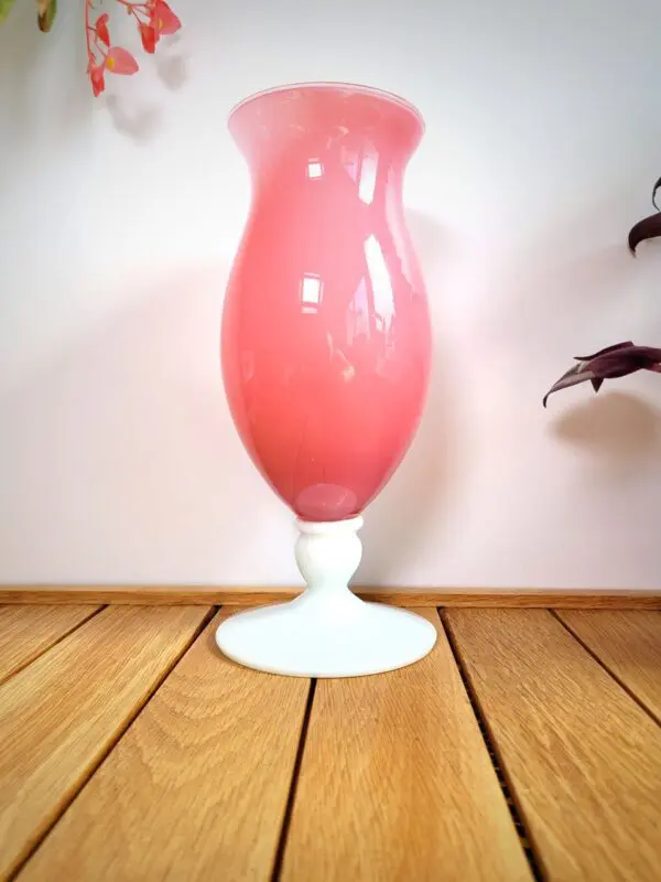 Grand vase opaline rose – Image 4