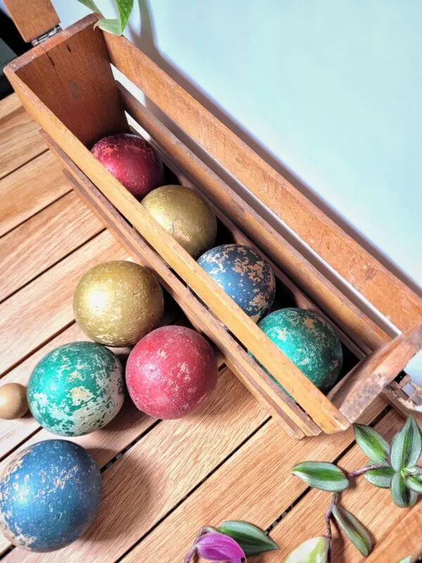 Jeux ancien pétanque bois – Image 4