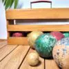 Jeux ancien pétanque bois