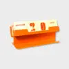 Calendrier perpetuel orange vintage
