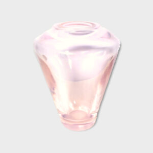 Vase ancien cristal rose