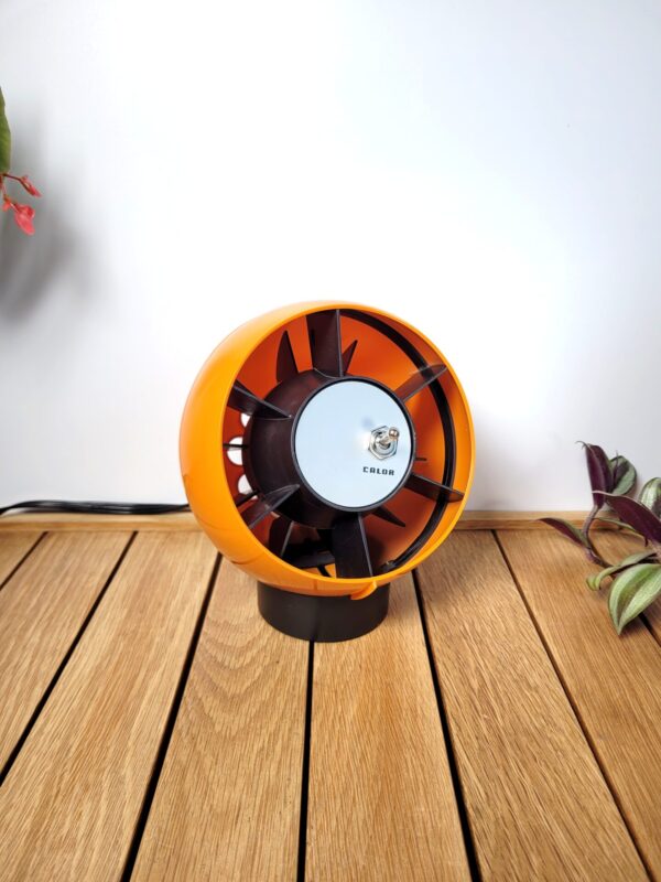 Ventilateur boule orange Calor vintage