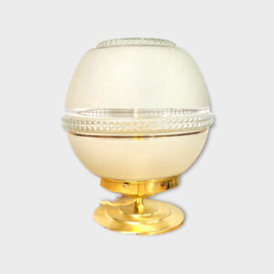 Lampe laiton globe vintage diamant