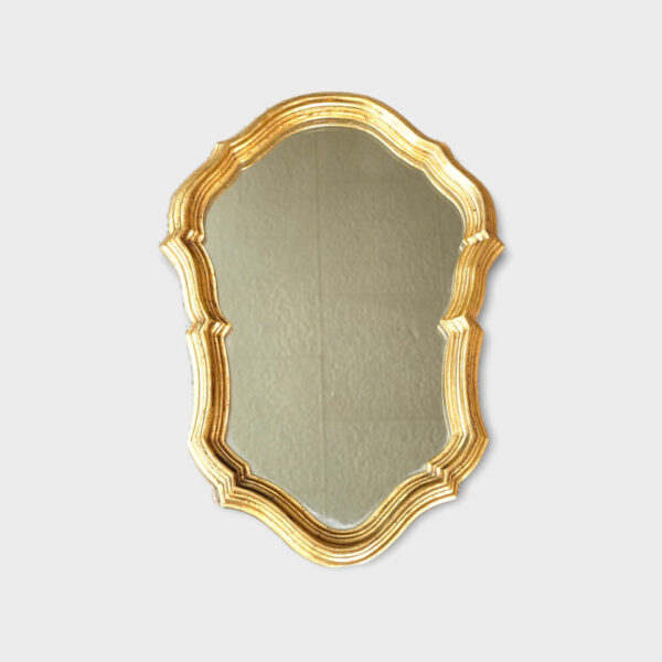 Petit miroir dore baroque 01