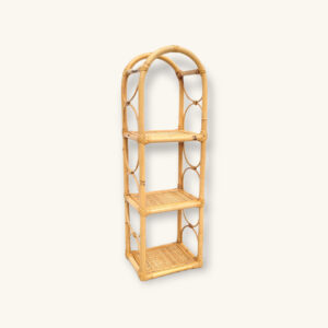 Petite etagere colonne rotin 01