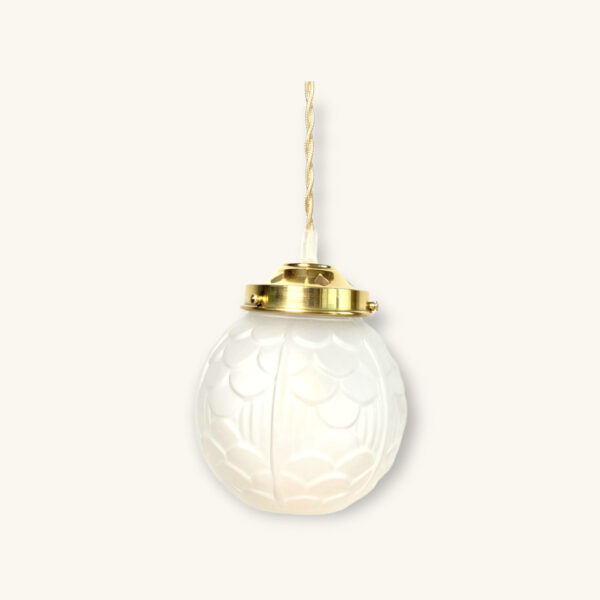 Lampe baladeuse globe art deco laiton 01