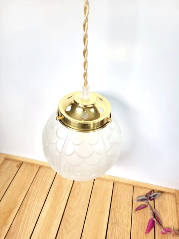 Lampe baladeuse globe art deco laiton 03