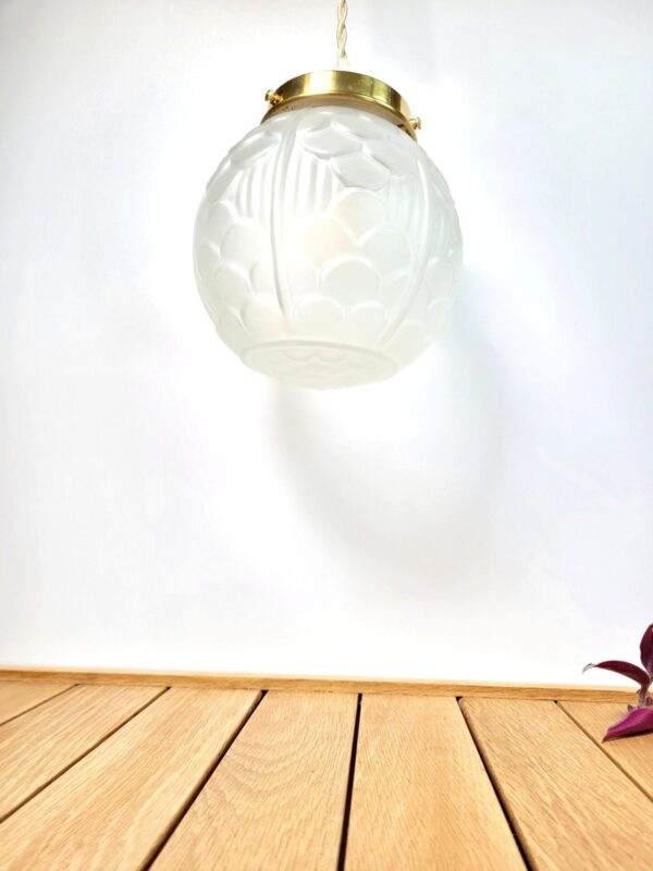 Lampe baladeuse globe art deco laiton 04