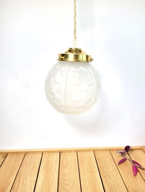 Lampe baladeuse globe art deco laiton 05