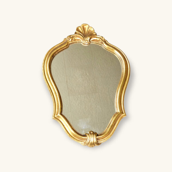 Petit miroir baroque coquille 23x33cm 01