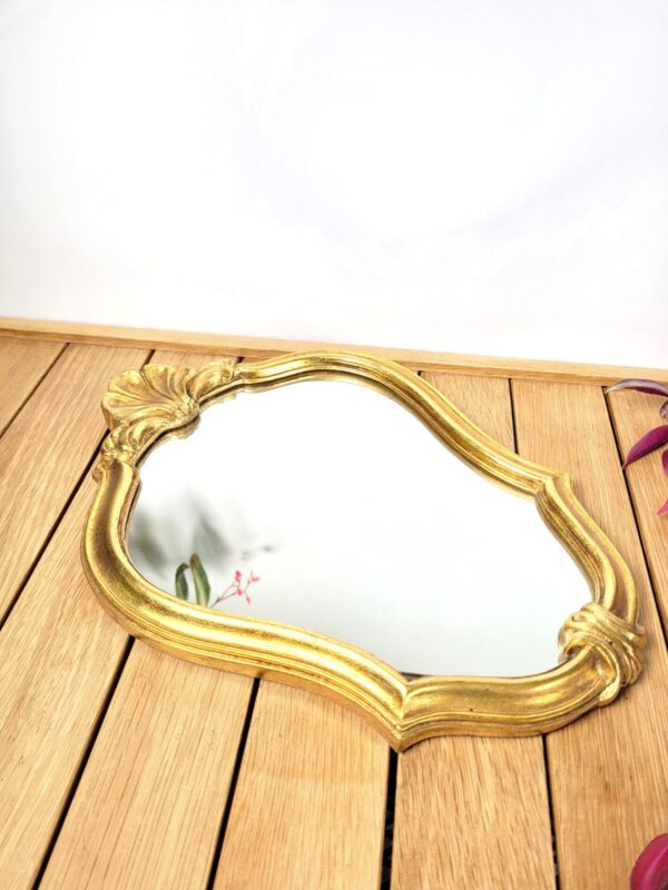 Petit miroir baroque coquille 23x33cm 05