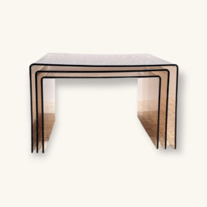 Trio tables gigognes plexiglas 1970 01