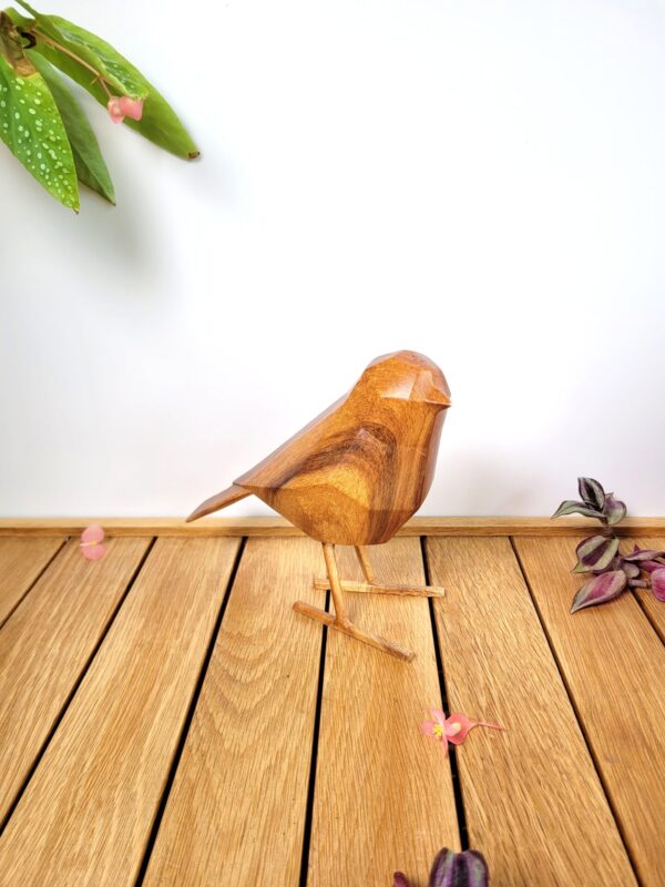 Oiseau origami en bois 06
