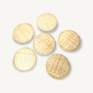 Set sous verres raphia 01