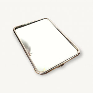 Miroir barbier ancien 12x16cm vintage 01