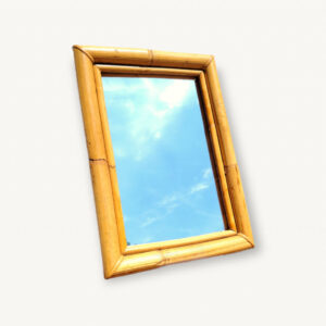 Miroir rotin rectangulaire 27x38cm 01