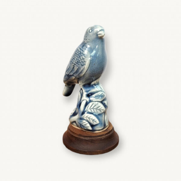 Oiseau perruche ceramique ancienne 01