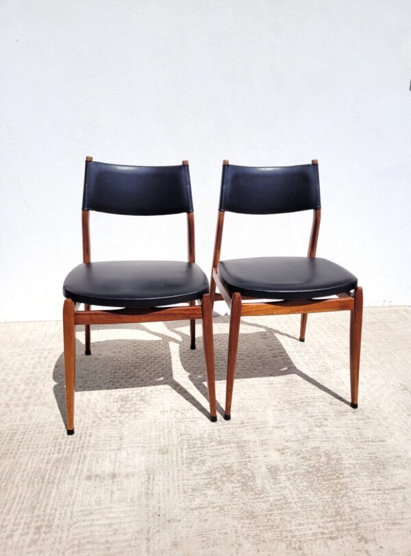 Paire chaises scandinaves 1960 10