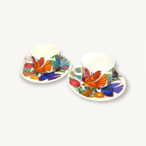Paire tasses chocolat soucoupes Acapulco 01