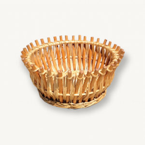 Panier corbeille ronde rotin 01