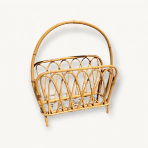 Porte revues rotin courbe 1960 01