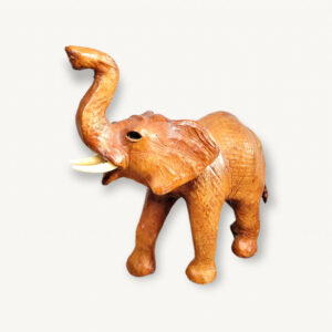 Elephant en cuir vintage 01
