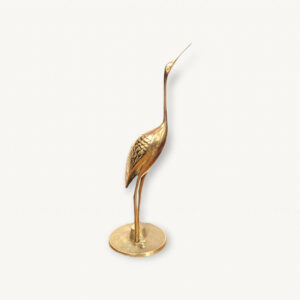 Heron grande aigrette laiton 01