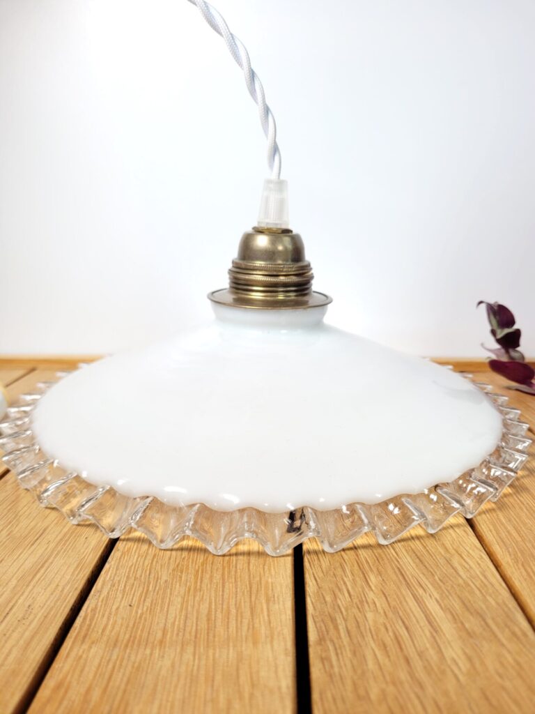 Plafonnier Plafoniere Antique en Laiton et Cristal de Palwa, 1960s en vente sur