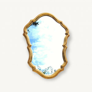 Miroir dore 60x43cm baroque 1960 01