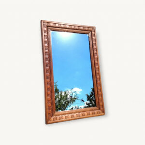 Miroir vintage 60x37 bois ethnique 01