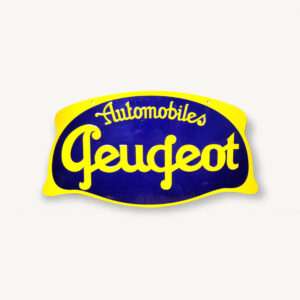 Plaque metal Auto Peugeot 01