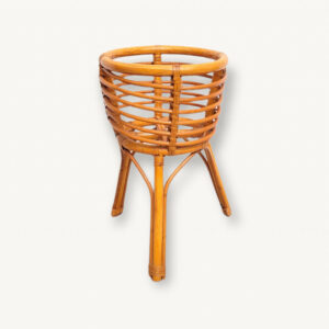 Porte plante cache pot rotin 01