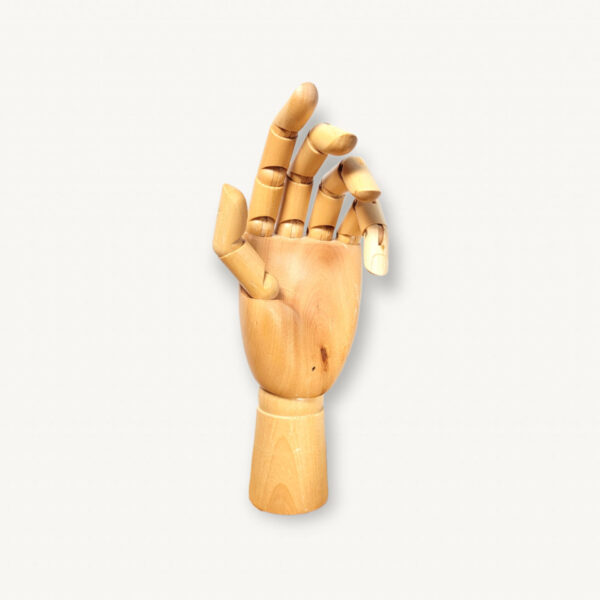 Mannequin presentoir main deco articulee en bois 25cm 01