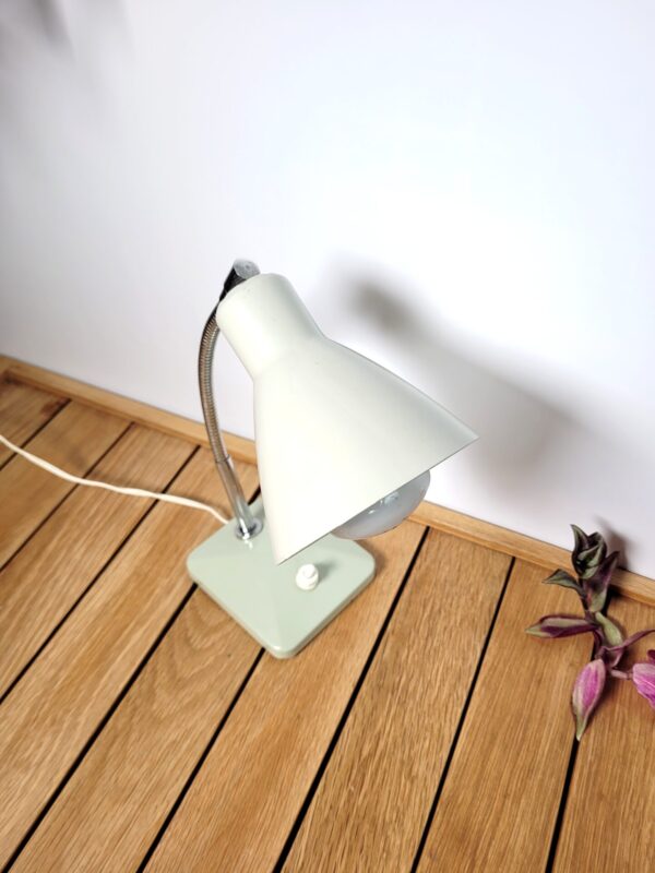 Petite lampe flexible vintage grise 06
