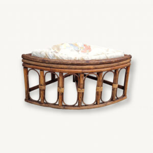 Siege dangle rotin tabouret pouf 01