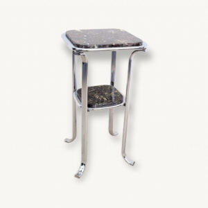 Table sellette gueridon chrome marbre 1970 01