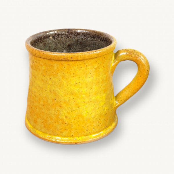 Tasse mug ocre ceramique artisanal 01