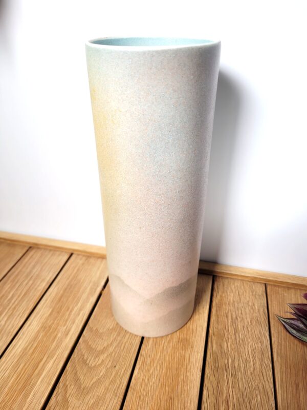 Vase pastel Virebent porcelaine 1970 05
