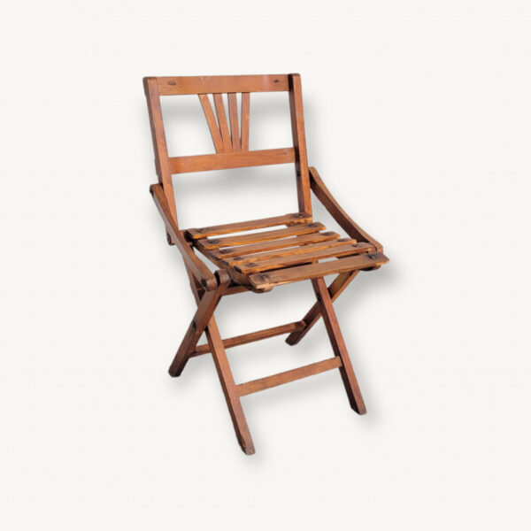 Chaise enfant pliante bois 1940 01