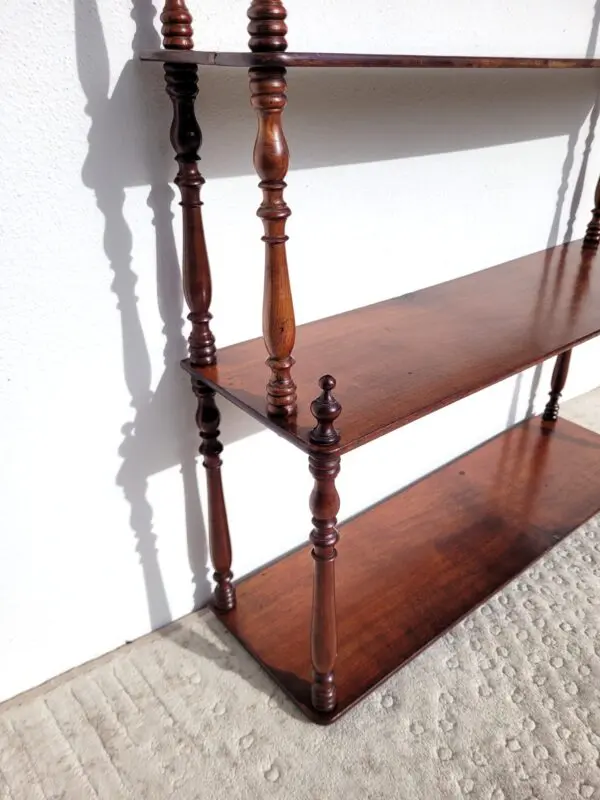 Etagere murale acajou 1900 05