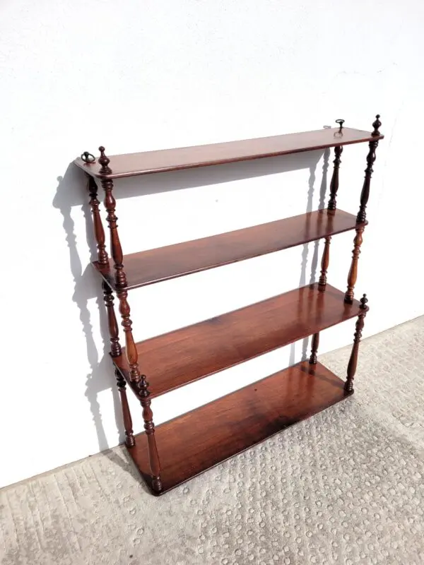 Etagere murale acajou 1900 06