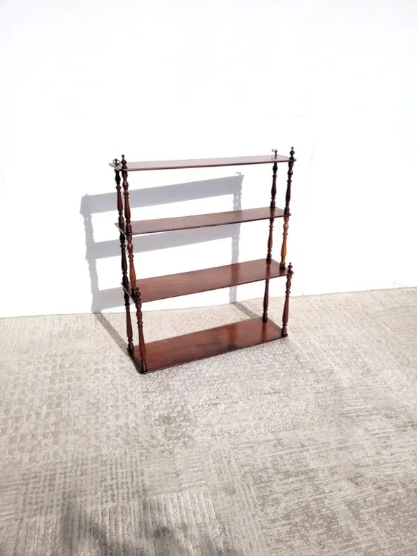 Etagere murale acajou 1900 07