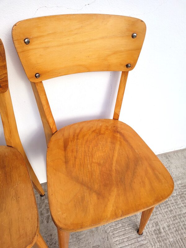Paire chaises vintages bois 03