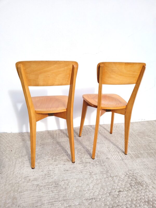Paire chaises vintages bois 07