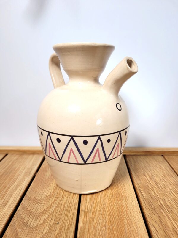 Pichet ceramique poterie decoree 05